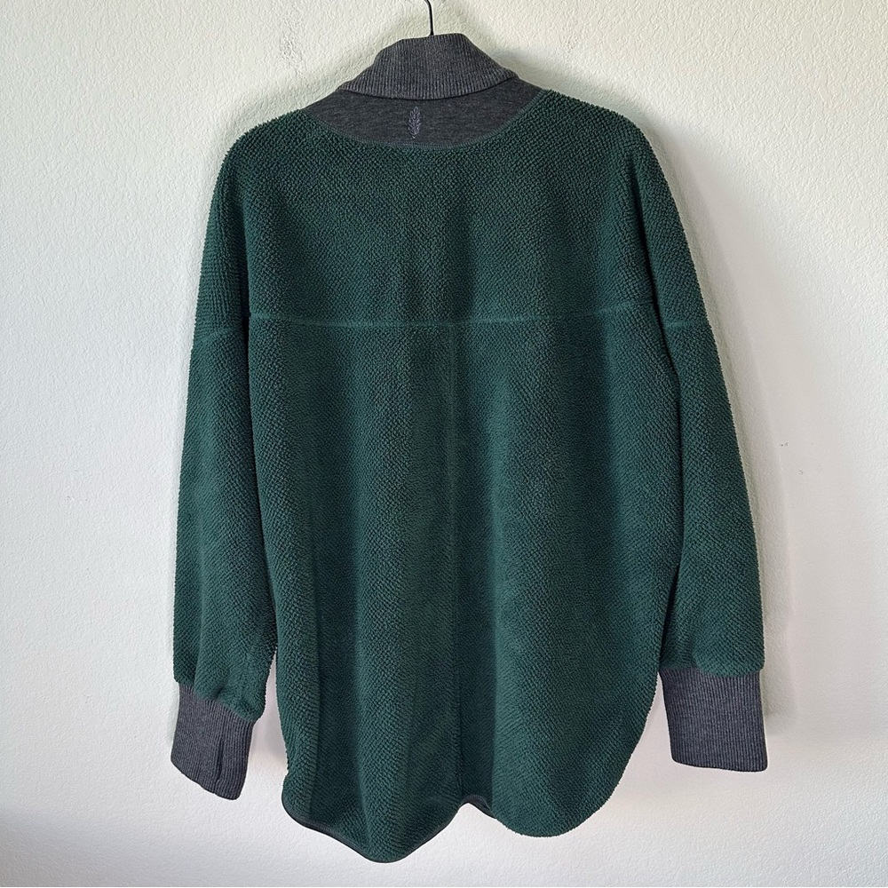 FREE PEOPLE MOVEMENT Mountain Dreamin' Reversible Pullover Green SZ L - Picture 10 of 11